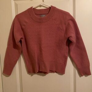 Kenar Rose Pink Crew Neck Sweater